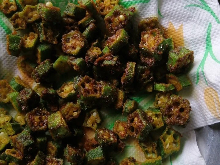 Easy Way Make Crispy bhindi which Delicious