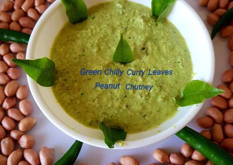 Simple Way to Make Award-winning Green chilli curry leaves peanut chutney