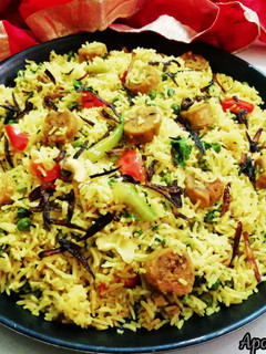 मारवाड़ी गट्टा पुलाव (marwadi gatta pulao recipe in Hindi) रेसिपी मुख्य फोटो