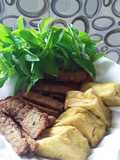 Goreng dage oncom dan tahu kuning kemangi simple