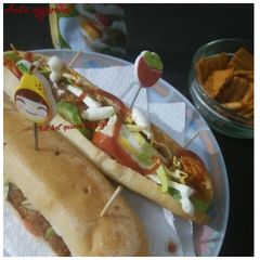Hot-hot quinoa hot dogs with nutri &flax A picture of Hot-hot quinoa hot dogs with nutri &flax.