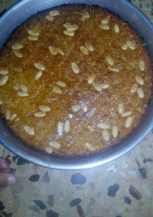 صورة لوصفة بسبوسة