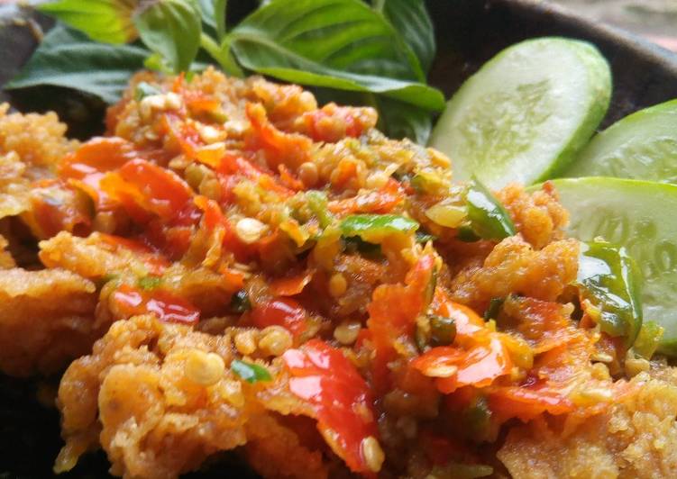 Sambel korek (pelengkap ayam geprek)