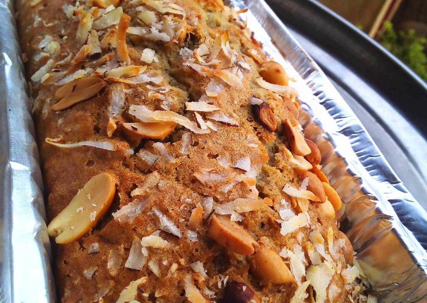 Coconut banana loaf