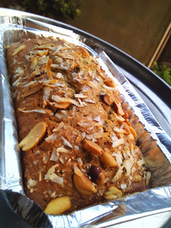 A picture of Coconut banana loaf.