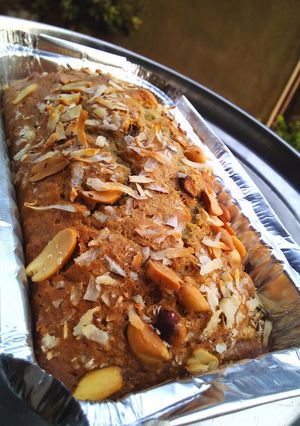 A picture of Coconut banana loaf.