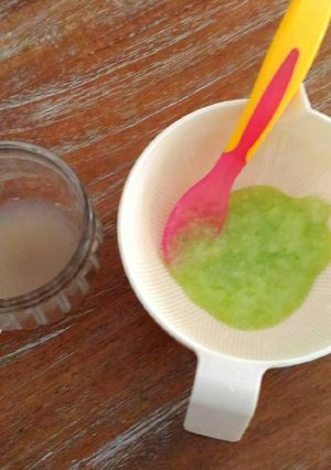 Foto resep MPASI 6 bulan - pure beras labu siam kecil