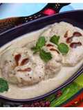 Dahi Bhalay - Pakistani style Fried Lentil Cakes in Sweet Yogurt Sauce