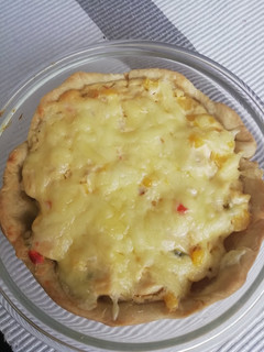 Una foto de Quiche de pollo a la crema