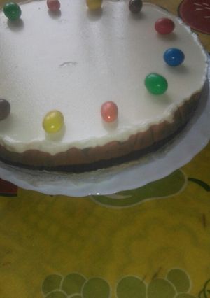 Una foto de Tarta de tres chocolates sin gluten y sin harina