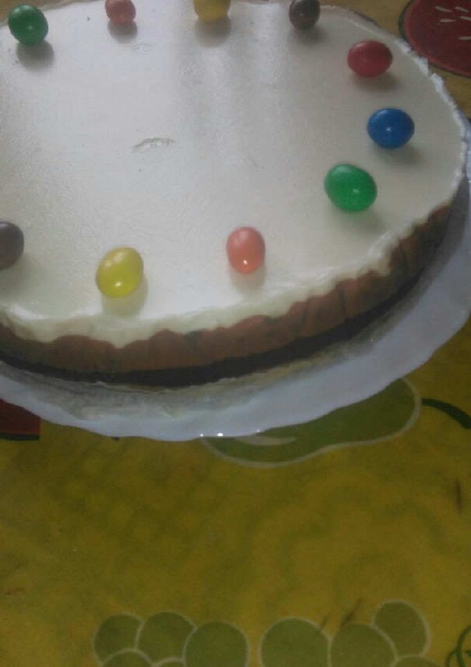 Una foto de Tarta de tres chocolates sin gluten y sin harina