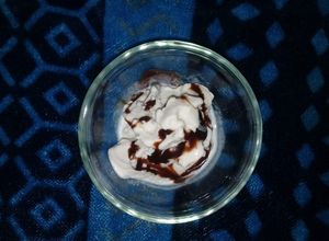 Una foto de Nieve de leche quemada