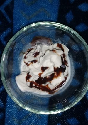 Una foto de Nieve de leche quemada