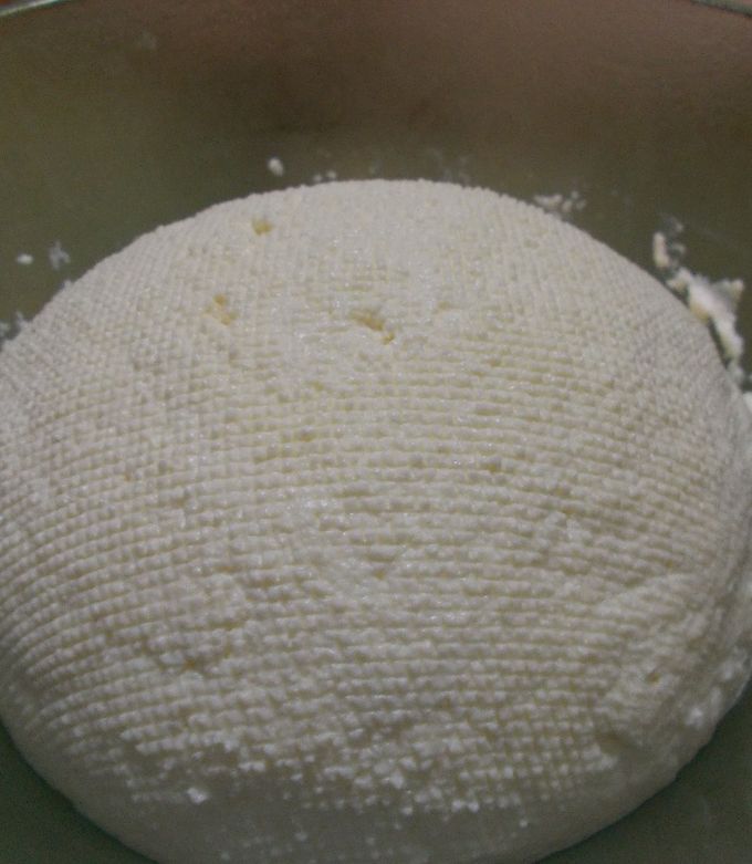 Una foto de Ricota casera
