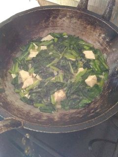 Foto resep Oseng sawi tahu