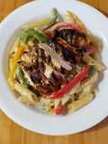Rasta Pasta with Grilled Jerk Chicken