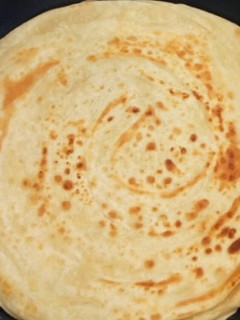 A picture of Pan fried parathas.