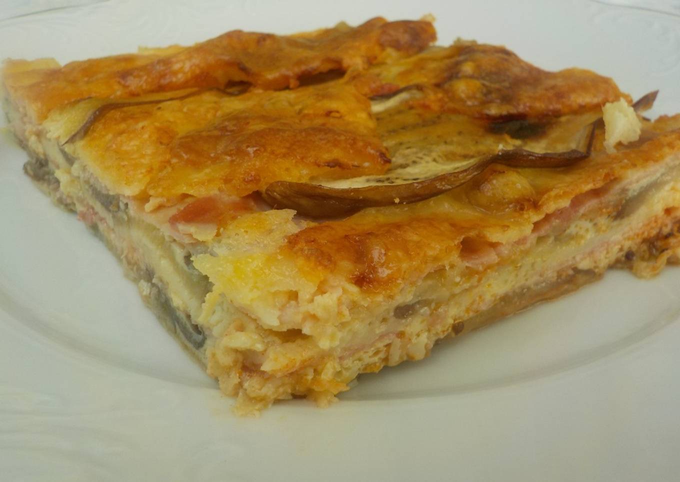 Pastel de berenjenas horneado 2 veces<br />