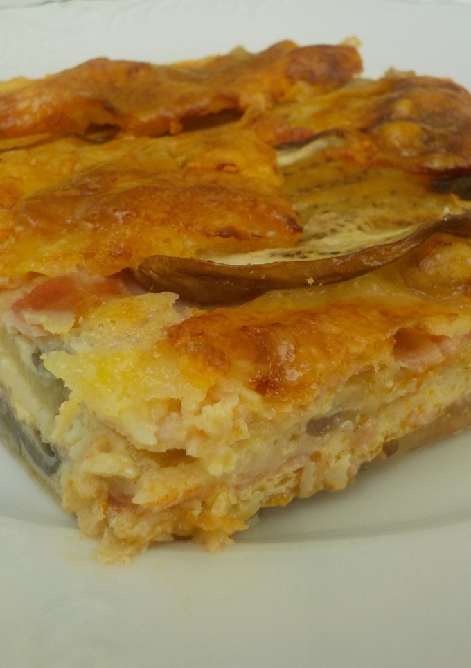 Una foto de Pastel de berenjenas horneado 2 veces