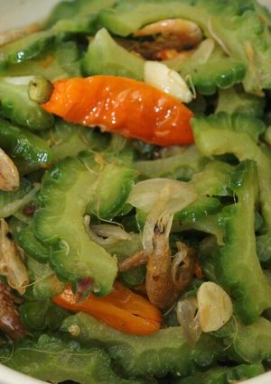 Foto resep Tumis pare udang kering