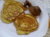 Egg and Avocado pancakes for breakfast