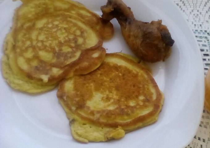 Egg and Avocado pancakes for breakfast