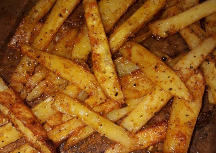 Comment Servir Frites au four façon potatoes