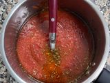 Salsa de tomate para pizza napolitana