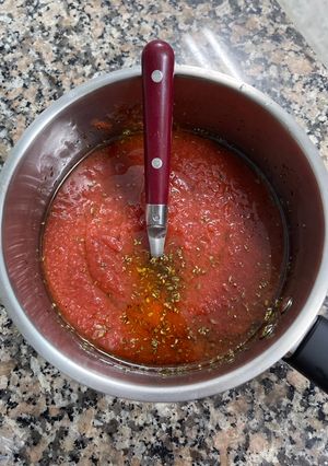 Una foto de Salsa de tomate para pizza napolitana