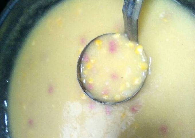 Langkah Mudah untuk Menyiapkan sup cream jagung murah meriah sehat lagi Anti Gagal