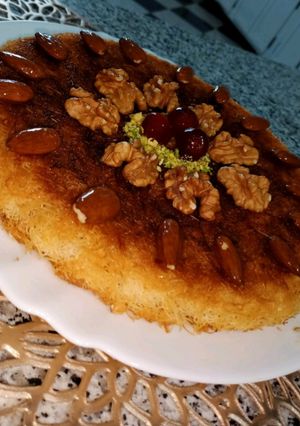 صورة لوصفة خبزة القطايف في المقلاة