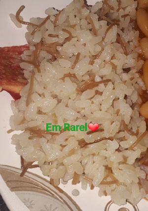 صورة لوصفة رز بشعيرية