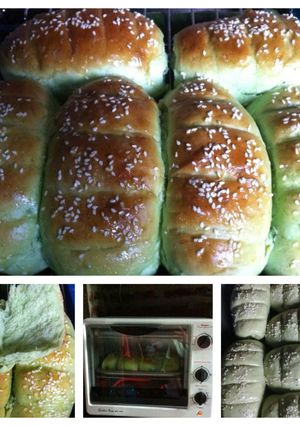 Foto resep Roti pandan wijen