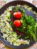 चेरी टोमाटो सैलेड इन ट्यूलिप शेप (Cherry Tomato salad in tulip shape recipe in Hindi)