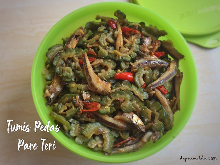 Resep Tumis Pare Teri Pedas, Enak Banget