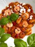 Paradicsomos gnocchi garnélával