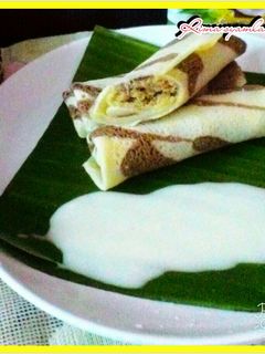 Foto resep Dadar kinca saus santan