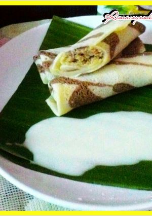 Foto resep Dadar kinca saus santan