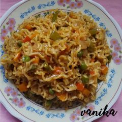 A picture of Vegetable aata maggi.