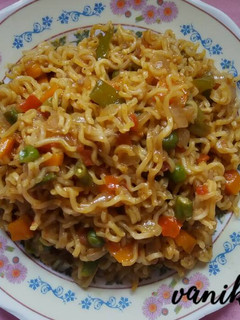 A picture of Vegetable aata maggi.