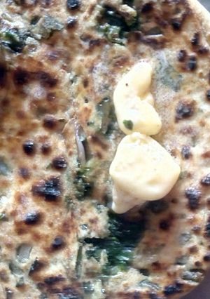 A picture of Methi Wala prontha.