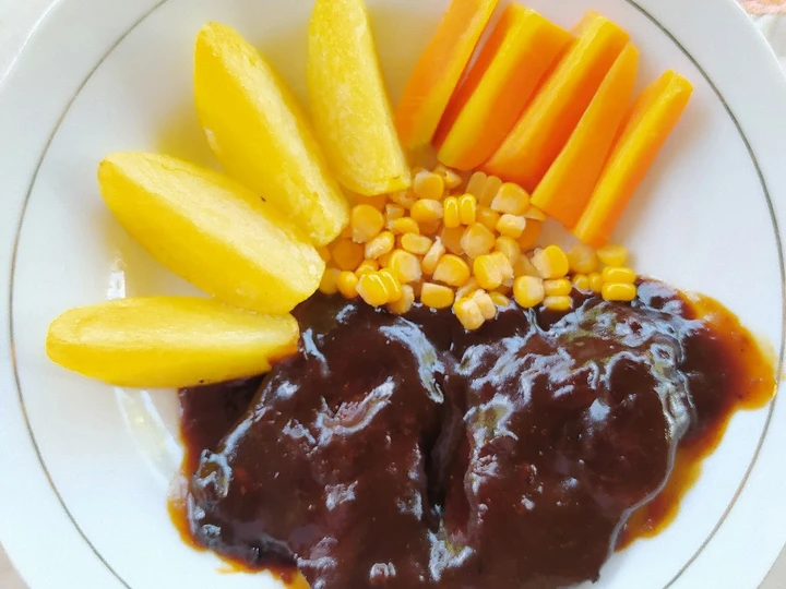 Cara Mudah Menyiapkan Resep Beef Steak With Blackpepper Souce yang Bikin Ngiler Anti Ribet, Mantap