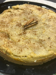 Una foto de Torta manzana y avena sin azúcar