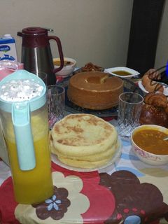 صورة لوصفة كيكة عادية للفطور