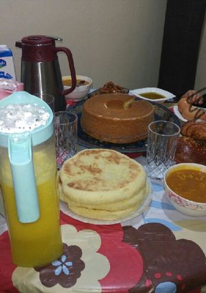 صورة لوصفة كيكة عادية للفطور