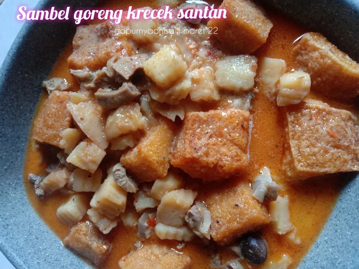 Langkah Gampang Membuat Resep Sambel goreng krecek santan yang Bikin Ngiler Anti Ribet, Mantap