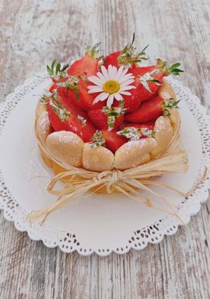 Une photo de Charlotte aux fraises 🍓