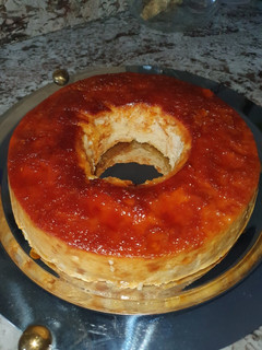 Una foto de Budín de pan casero