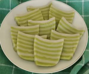 Resep Terbaru Lapis Tepung Beras (pandan) Sedap
