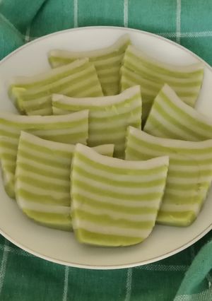 Foto resep Lapis Tepung Beras (pandan)